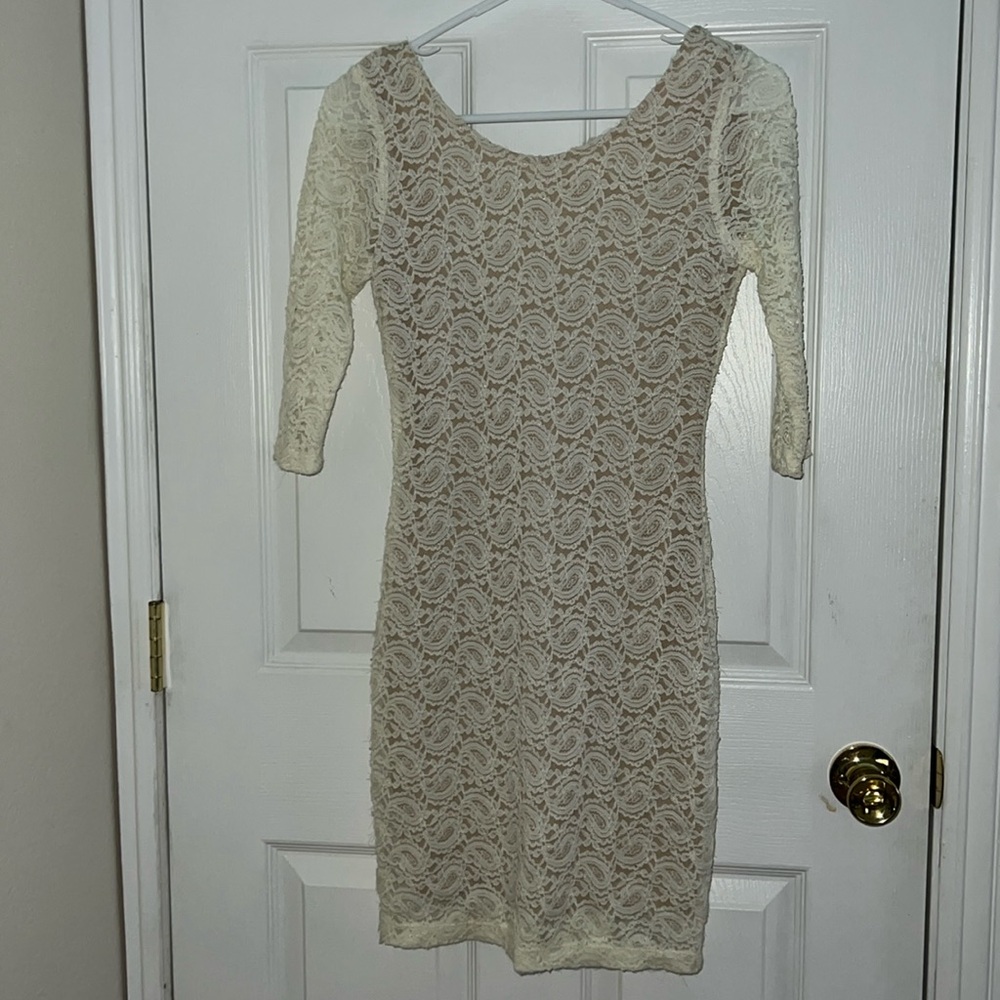 White lace dress